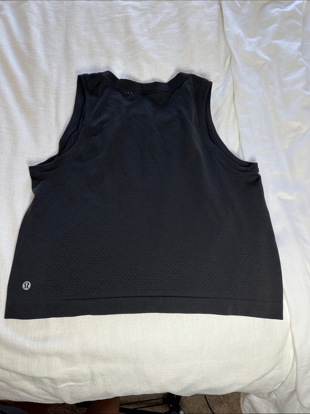 lululemon athletica Black Performance Mesh Sleeveless Tank
